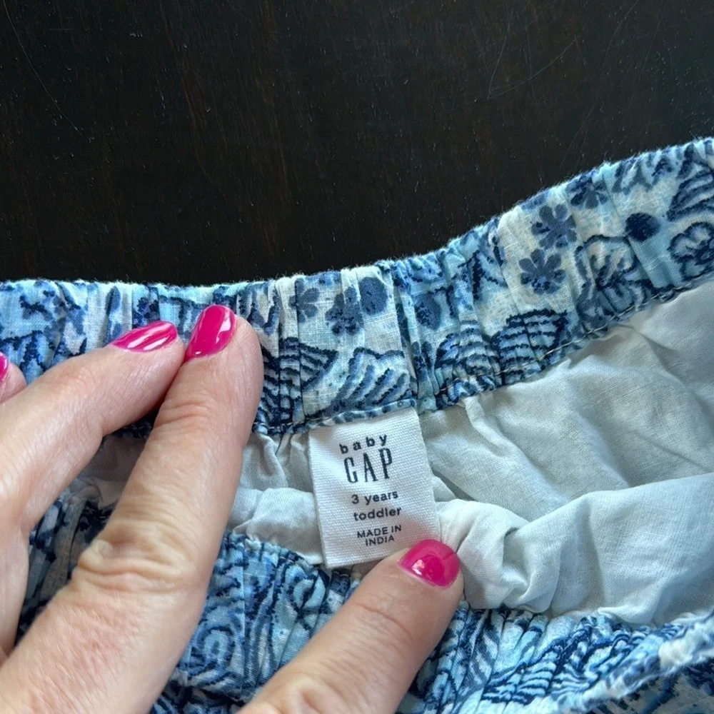 GAP Blue Casual Shorts with Elastic Waistband